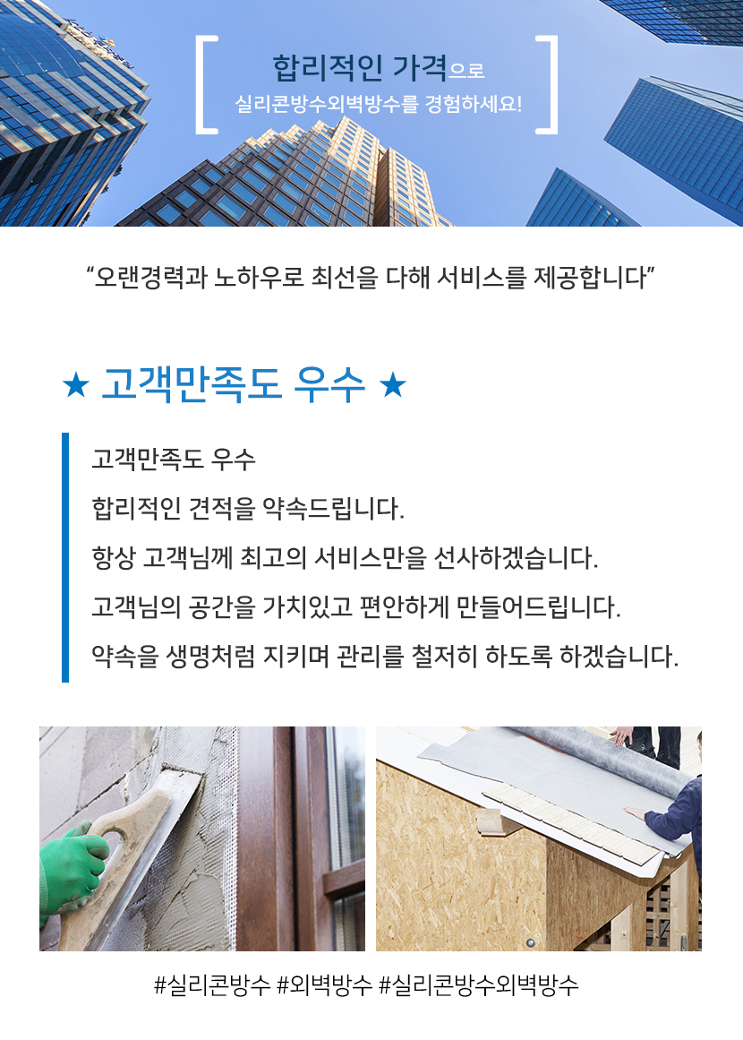 대전실리콘방수외벽방수